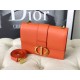 Replica Christian Dior 30 Montaigne Bag Latte Box Calfskin Orange