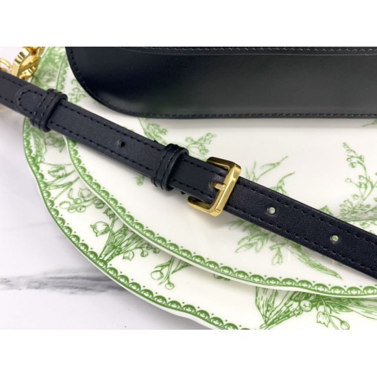 Replica Christian Dior 30 Montaigne Avenue Bag Black Box Calfskin