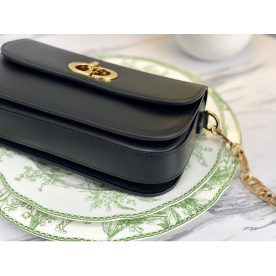 Replica Christian Dior 30 Montaigne Avenue Bag Black Box Calfskin
