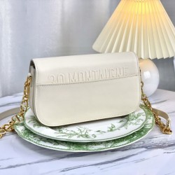 Replica Christian Dior 30 Montaigne Avenue Bag Dusty Ivory Box Calfskin