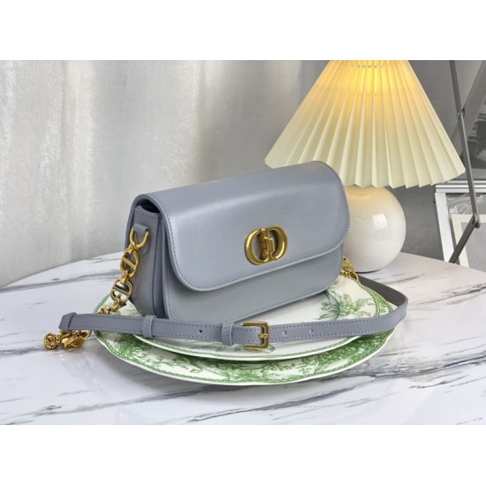 Replica Christian Dior 30 Montaigne Avenue Bag Gray Box Calfskin
