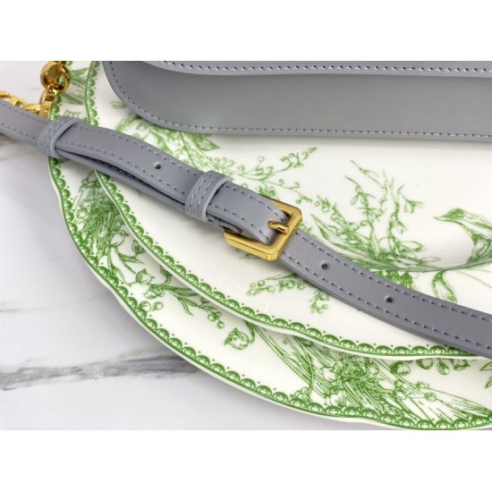 Replica Christian Dior 30 Montaigne Avenue Bag Gray Box Calfskin