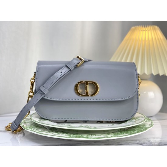 Replica Christian Dior 30 Montaigne Avenue Bag Gray Box Calfskin