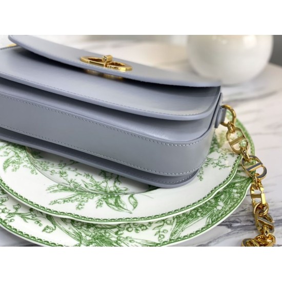 Replica Christian Dior 30 Montaigne Avenue Bag Gray Box Calfskin