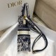 Replica Dior Mini Book Tote Phone Bag Toile de Jouy Reverse Embroidery Blue