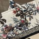 Replica Dior Small Book Tote Bag Jardin d'Hiver Embroidery White