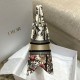 Replica Dior Small Book Tote Bag Jardin d'Hiver Embroidery White
