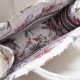 Replica Dior Small Book Tote Camouflage With Flowers White