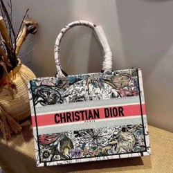 Replica Dior Small Book Tote In Multicolor Dior Constellation Embroidery