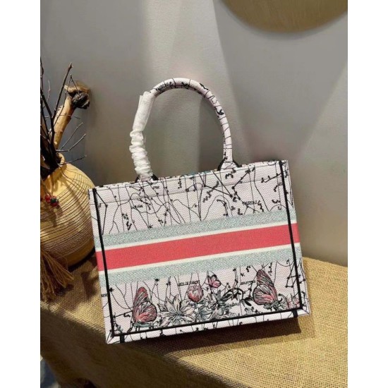 Replica Dior Small Book Tote In Multicolor Dior Constellation Embroidery