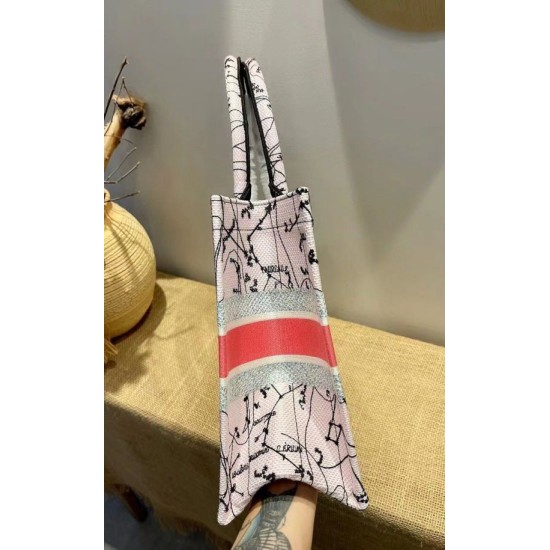 Replica Dior Small Book Tote In Multicolor Dior Constellation Embroidery