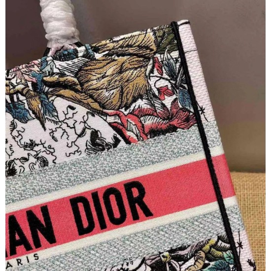 Replica Dior Small Book Tote In Multicolor Dior Constellation Embroidery