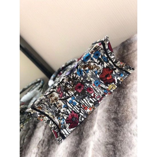Replica Dior Small Book Tote In Multicolor Mille Fleurs Embroidery Fake Dior Small Book Tote In Multicolor Mille Fleurs Embroidery Replica