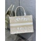 Replica Dior Medium Book Tote Bag Rêve d'Infini Embroidery Gold