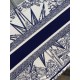 Replica Dior Medium Dior Book Tote Rêve d'Infini Embroidery White /Blue