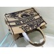 Replica Dior Medium Book Tote Bag In Macro Toile de Jouy Tiger Embroidery