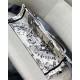 Fake Dior Medium Book Tote Bag Toile de Jouy Zodiac Embroidery White Replica