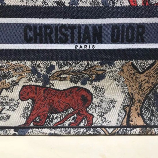 Replica Dior Book Tote Bag Toile De Jouy Multicolour