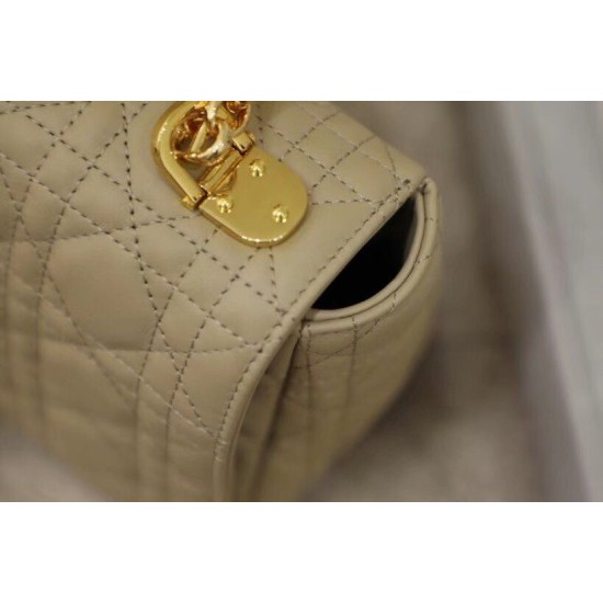 Replica Dior Caro Medium Bag Cannage Beige