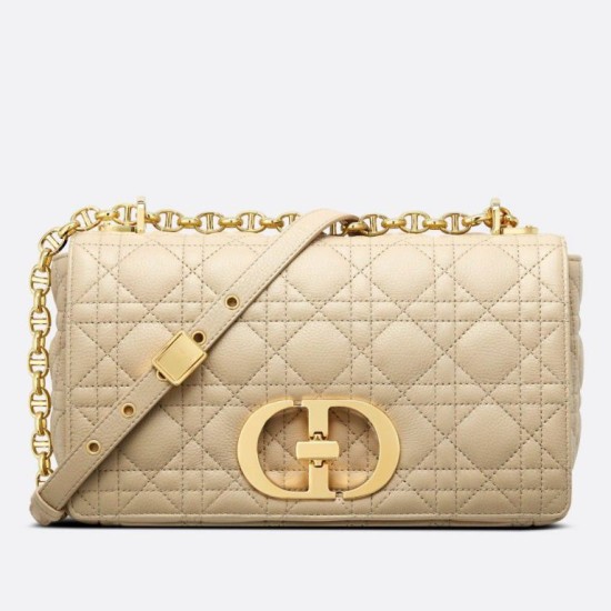 Replica Dior Caro Medium Bag Cannage Beige