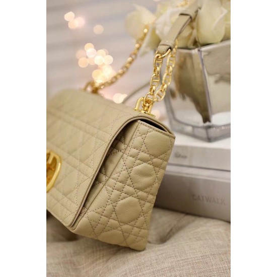 Replica Dior Caro Medium Bag Cannage Beige