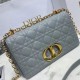 Fake Dior Caro Medium Bag Cannage Grey Replica