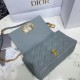 Fake Dior Caro Medium Bag Cannage Grey Replica