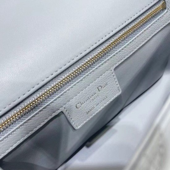 Fake Dior Caro Medium Bag Cannage Grey Replica