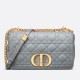 Fake Dior Caro Medium Bag Cannage Grey Replica