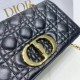 Replica Dior Caro Medium Bag Cannage Black