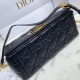 Replica Dior Caro Medium Bag Cannage Black