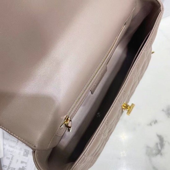 Fake Dior Caro Medium Bag Cannage Taupe Replica