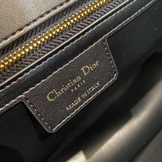 Fake Dior Large Caro Bag Cannage Black Replica Replica Dior Large Caro Bag Cannage Black