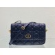 Replica Dior Caro Pouch Cannage Black 