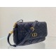 Replica Dior Caro Pouch Cannage Black 