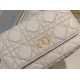 Replica Dior Caro Pouch Cannage White