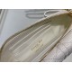 Replica Dior Caro Pouch Cannage White