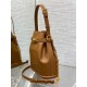 Replica Dior C'est Medium Bucket Bag Saddle Calfskin Brown