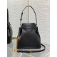 Replica Dior C'est Medium Bucket Bag Saddle Calfskin Black