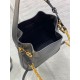 Replica Dior C'est Medium Bucket Bag Saddle Calfskin Black