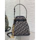 Replica Dior C'est Medium Bucket Bag Oblique Jacquard Blue