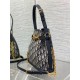 Replica Dior C'est Medium Bucket Bag Oblique Jacquard Blue
