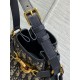Replica Dior C'est Medium Bucket Bag Oblique Jacquard Blue