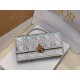 Replica Dior Miss Dior Mini Bag Iridescent Metallic Silver