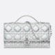 Replica Dior Miss Dior Mini Bag Iridescent Metallic Silver