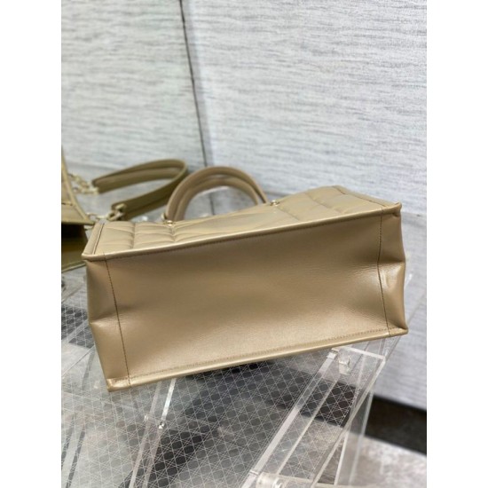 Replica Dior Medium Essential Tote Bag Hazelnut Archicannage