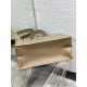Replica Dior Medium Essential Tote Bag Hazelnut Archicannage