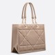 Replica Dior Medium Essential Tote Bag Hazelnut Archicannage