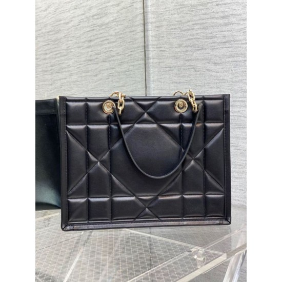 Replica Dior Medium Essential Tote Bag Archicannage Black Fake Dior Medium Essential Tote Bag Archicannage Black Replica
