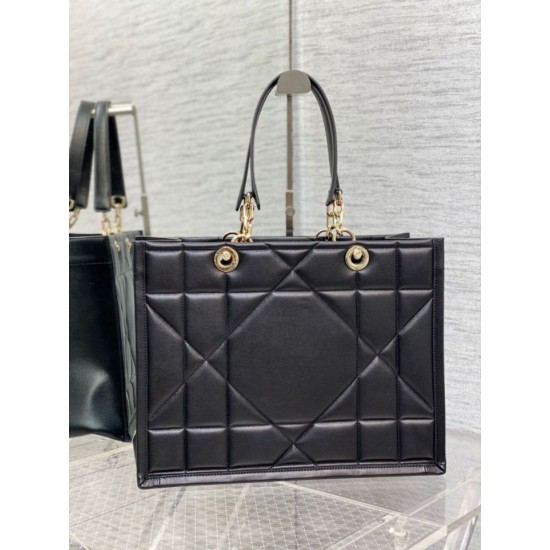 Replica Dior Medium Essential Tote Bag Archicannage Black Fake Dior Medium Essential Tote Bag Archicannage Black Replica